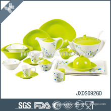 Eco-friendly wholesale oval shape porcelain fine bone china dinner set items